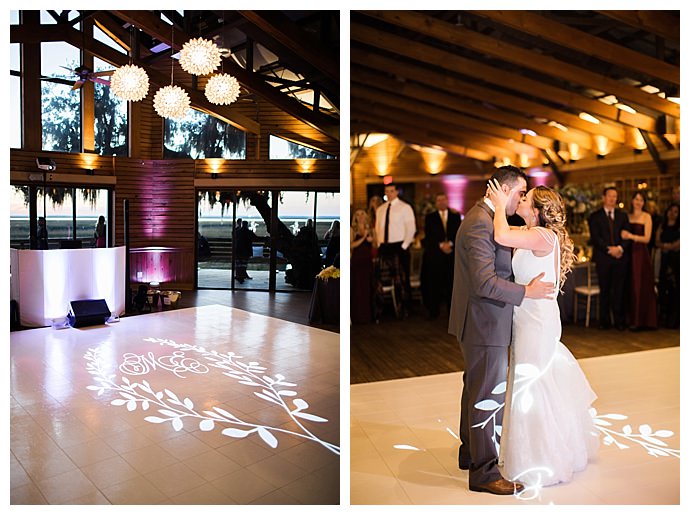 personalized wedding dance floor