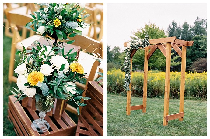 rustic aisle decor