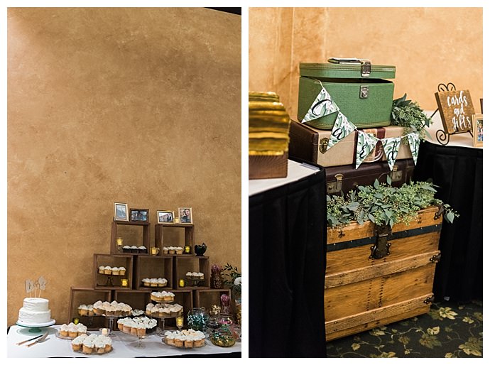 rustic wedding dessert table