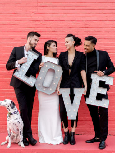black and white wedding inspiration