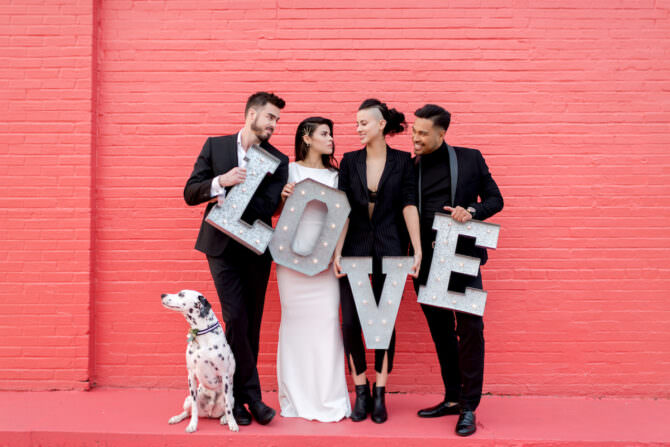 black and white wedding inspiration