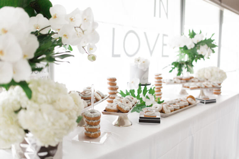 engagement party dessert table