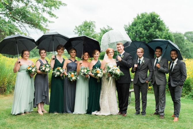 mix and match bridesmaids dresses