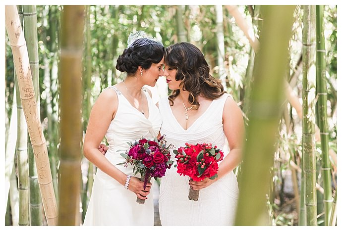 complimentary lesbian wedding dresses