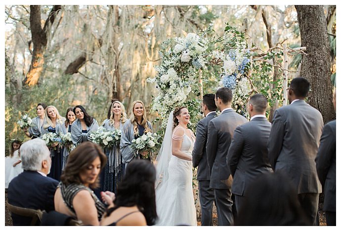 hydrangea ceremony garland