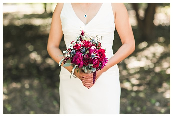 jewel toned wedding bouquet