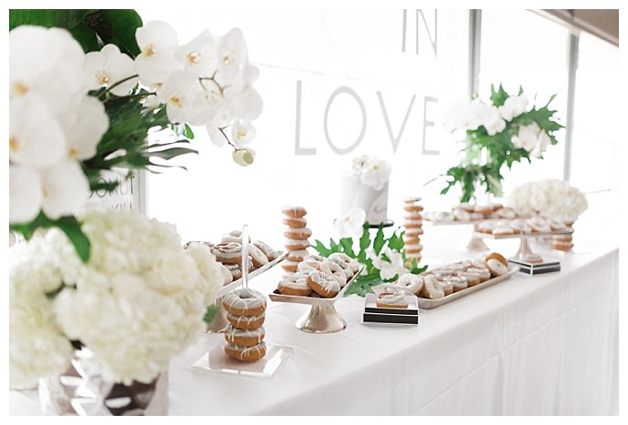 wedding dessert display