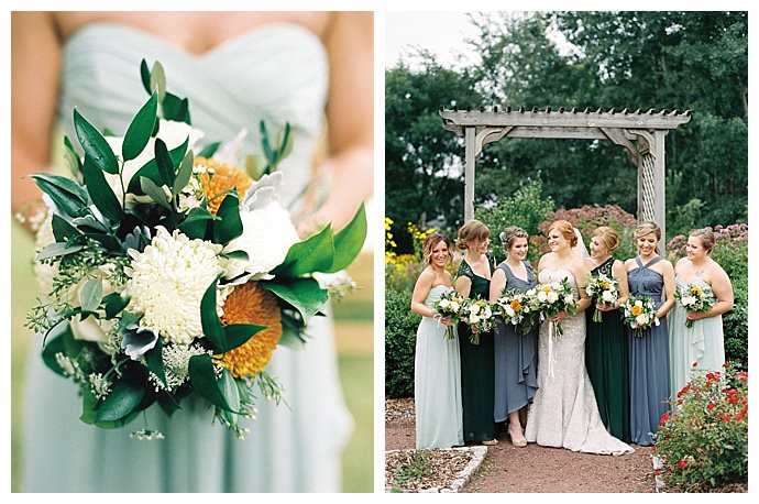 mix and match bridesmaids