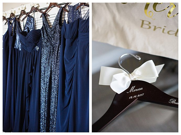 mix and match navy bridesmaids dresses