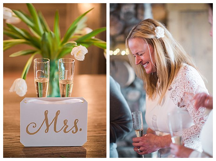 mrs and mrs wedding signs