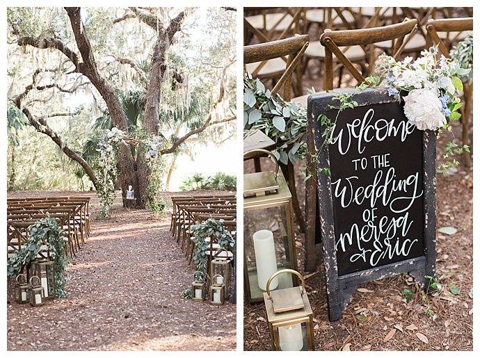 chalkboard wedding sign