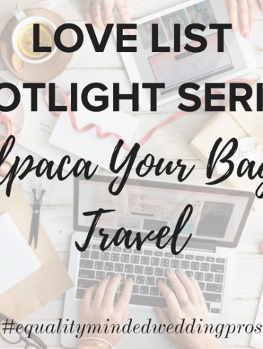 alpaca your bags travel destination wedding planning