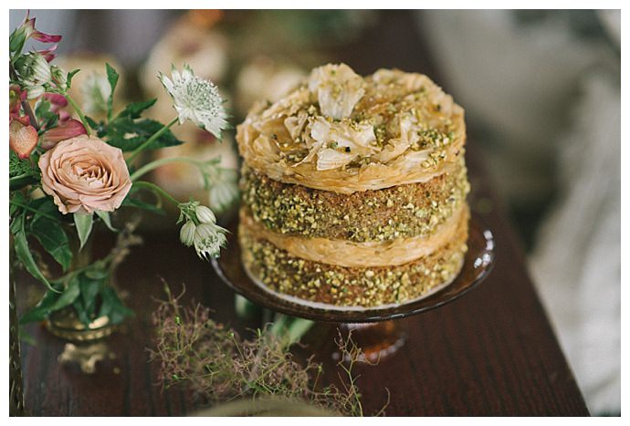 basbousa wedding cake