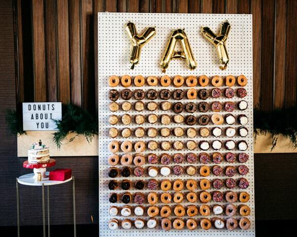 donuts about you wedding sign