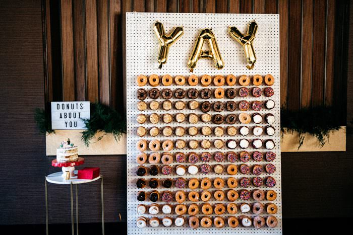 donuts about you wedding sign