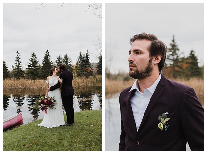 eggplant wedding jacket