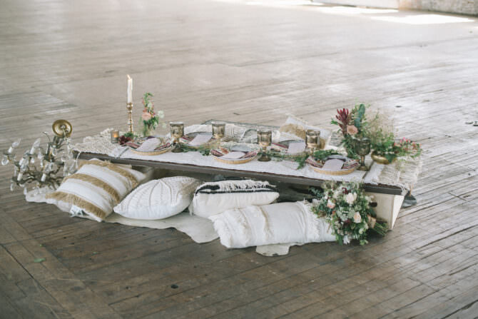 bohemian tablescape