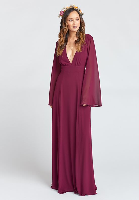 fall-long-sleeve-bridesmaid-dress