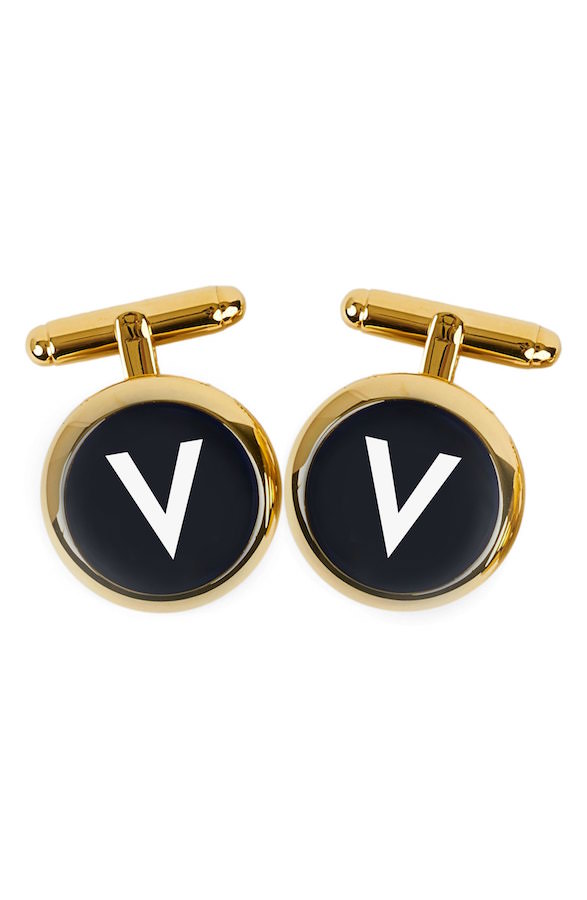 gold-initial-wedding-cuff-links