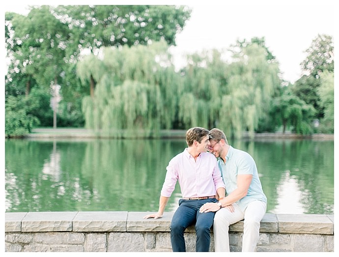 centennial park engagement shoot