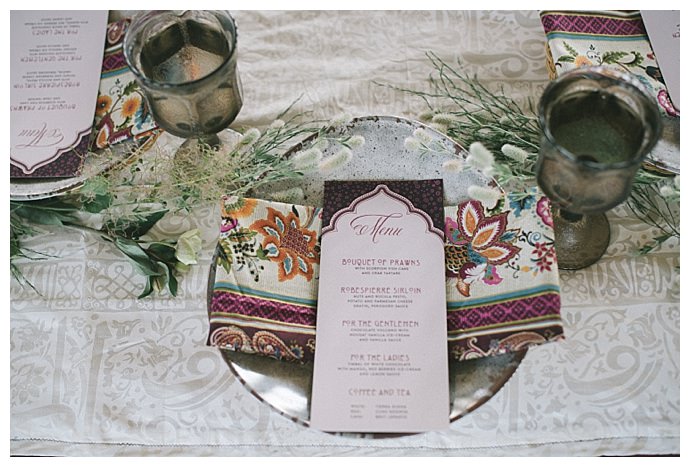 middle eastern wedding menu