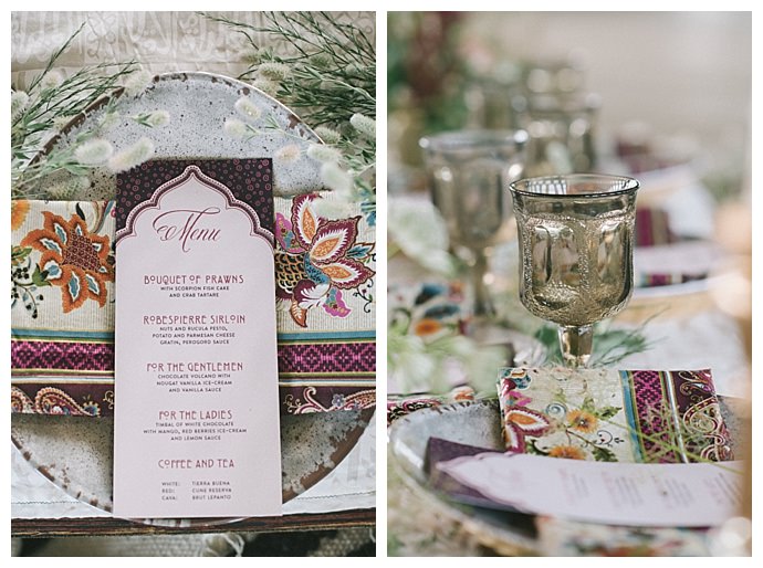 middle eastern wedding table decor