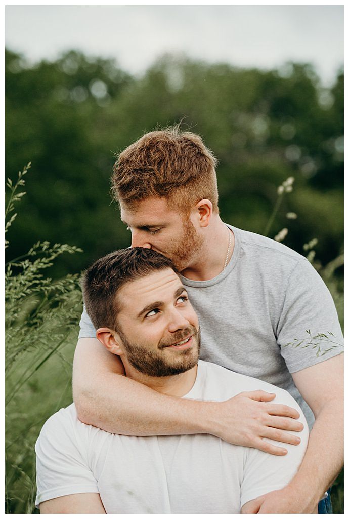 state college engagement shoot