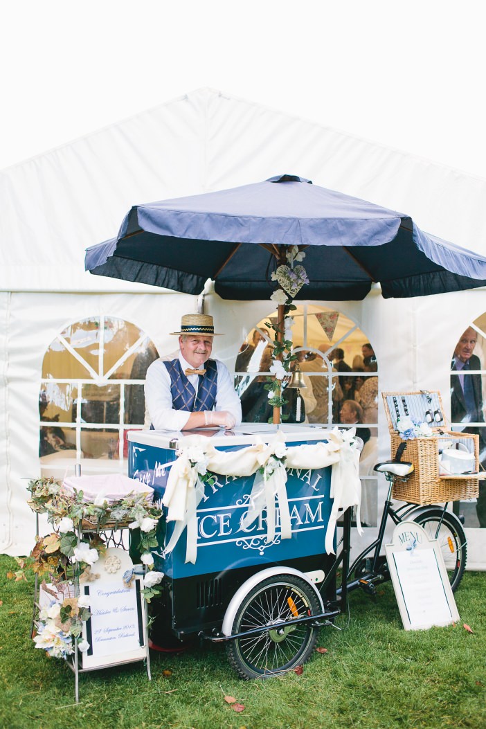 wedding ice cream stand