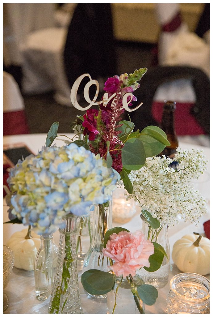 wood wedding table numbers