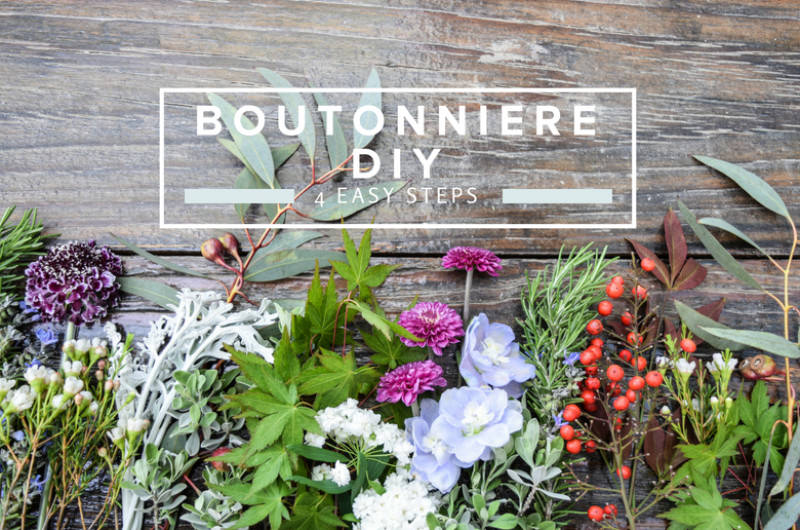 Image for Easy 4-Step DIY Boutonniere with Wildflowers