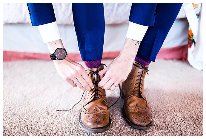 brogue wedding boots