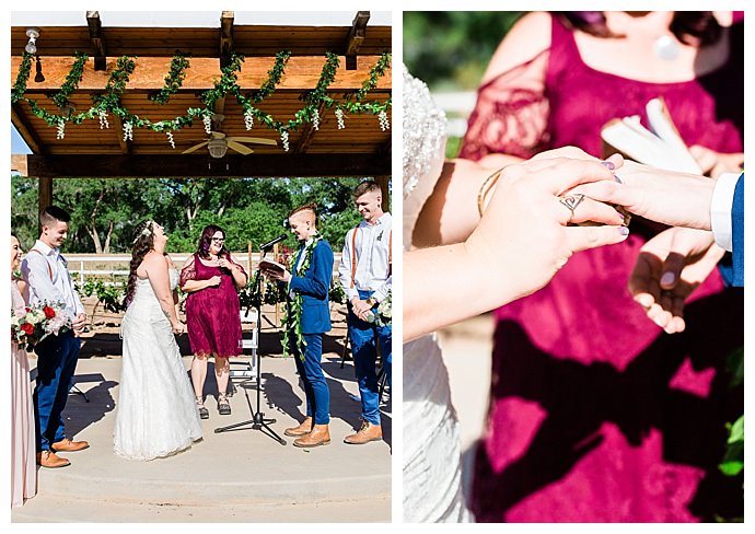 outdoor wedding ceremony