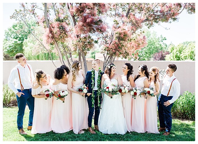 mixed gender wedding party