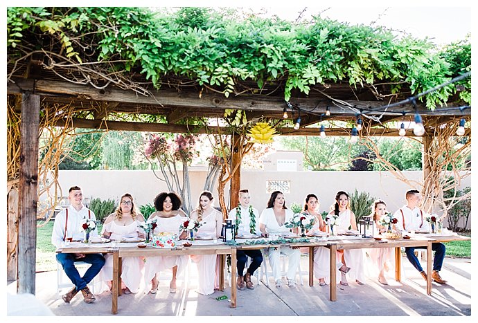 rustic head table