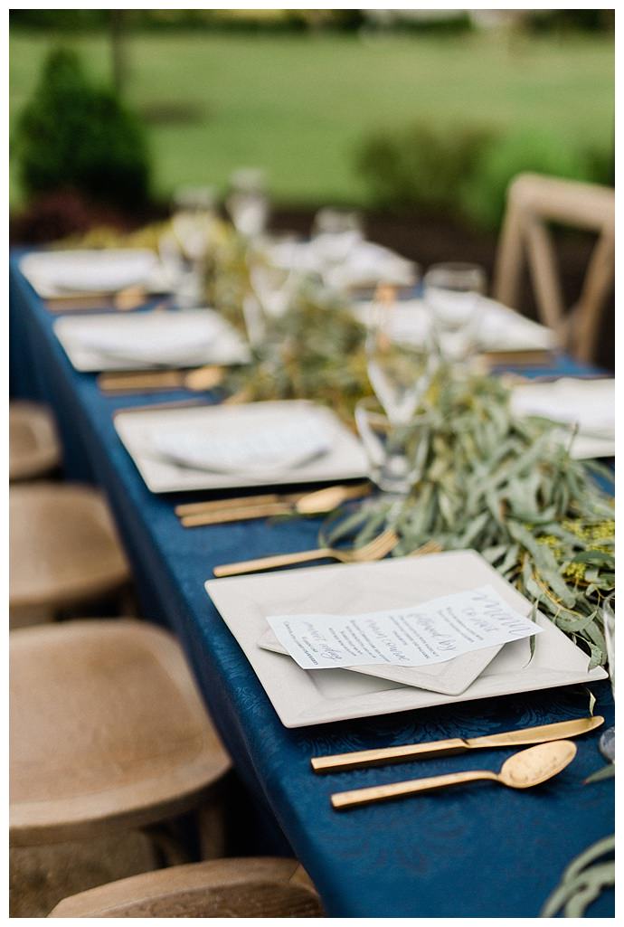blue and green wedding inspiration