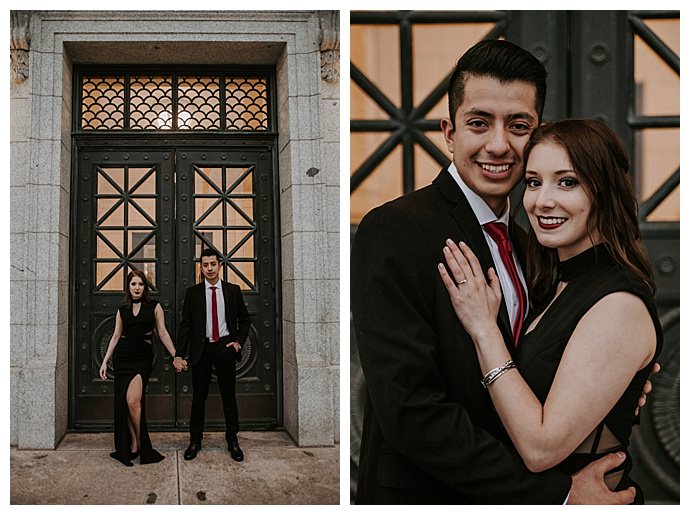 formal engagement pictures