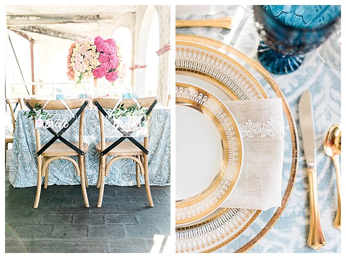 gold-wedding-plates-megan-mcgreevy-photography