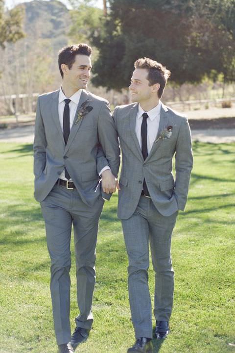 gray-slim-fit-wedding-suit-with-black-ties