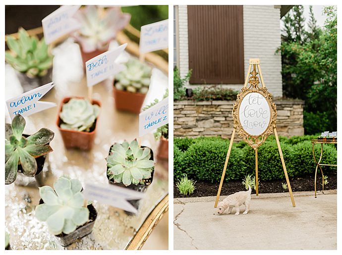 let love grow wedding sign