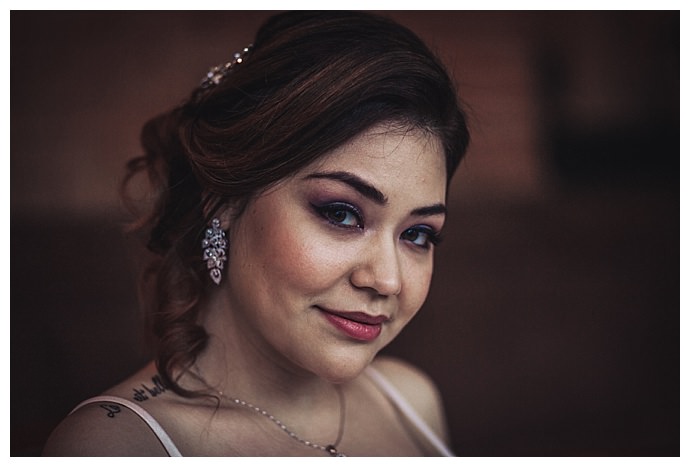 low wedding updo