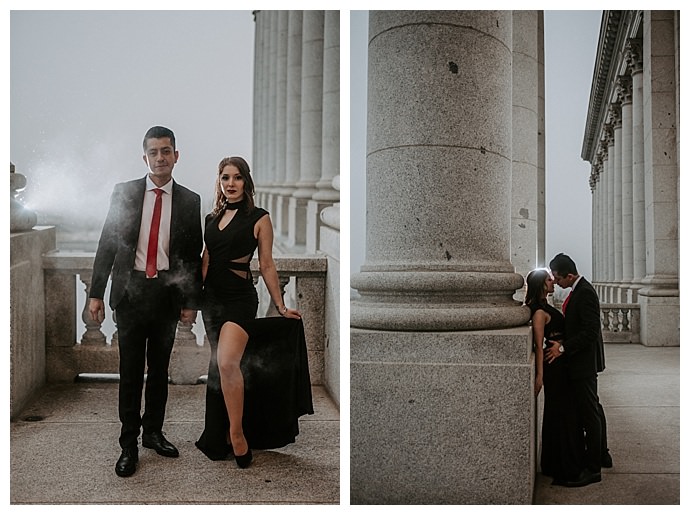 utah capitol building engagement photos