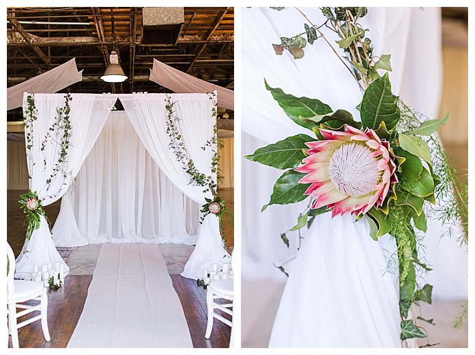 shaina-lee-photography-pink-protea-ceremony-decor