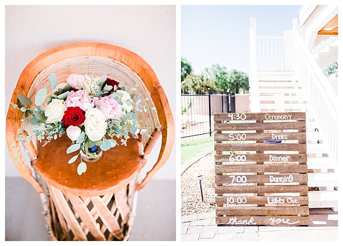 wood pallet wedding sign