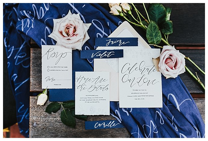 calligraphy wedding invitations