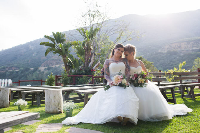 shabby chic ranch wedding