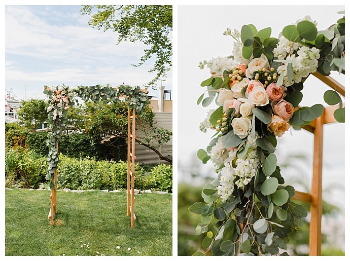 floral wedding arch