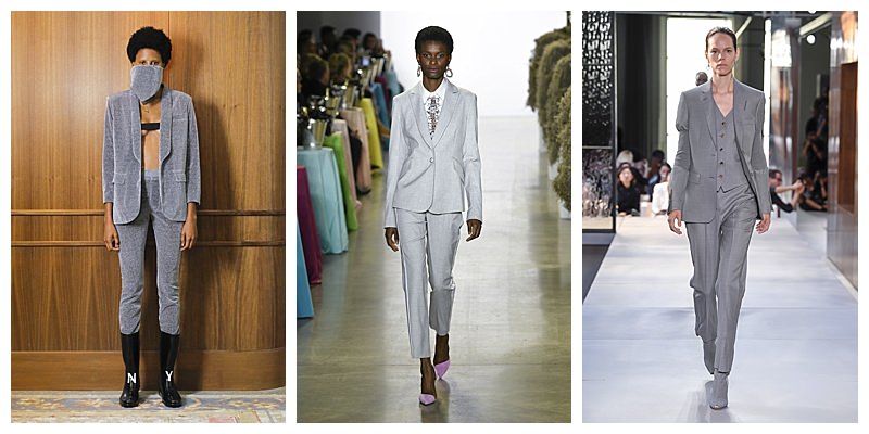 Light Gray NYFW Suit Trends