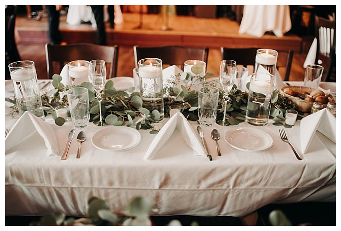 eucalyptus table garland