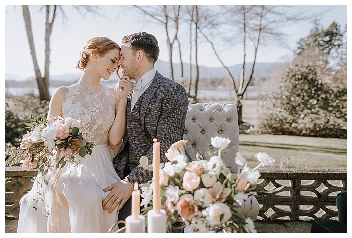 high neck lace wedding dress