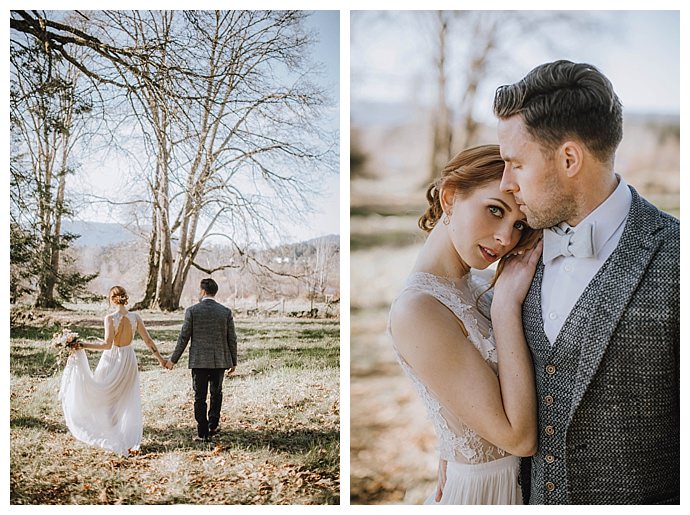 stylish gray wedding suit